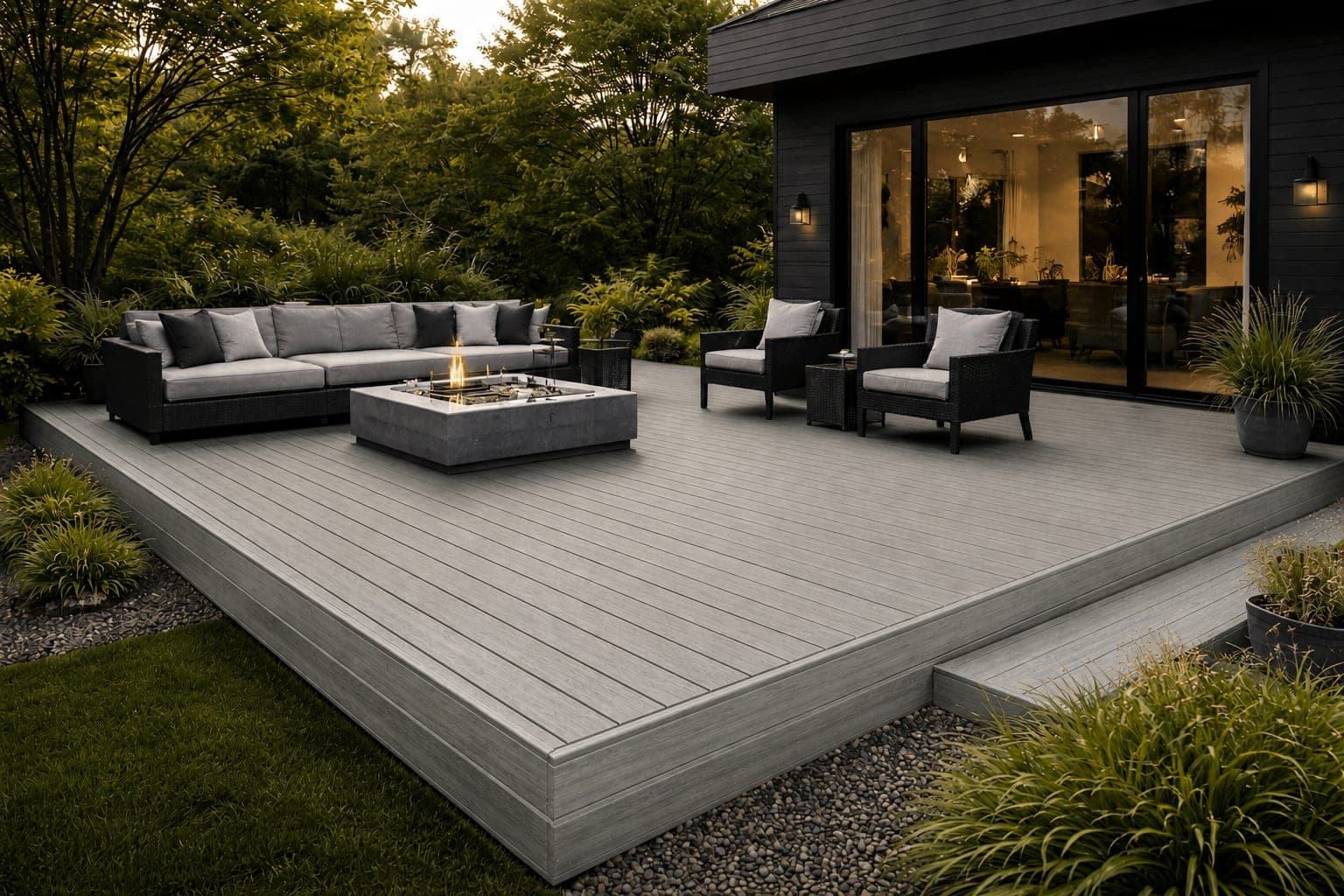 Conch decking board in Ash